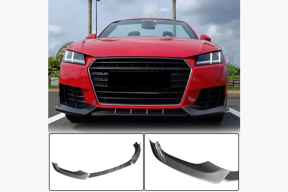 Audi TT 2014-2023 Nakładka na przedni zderzak Lip V2 (do Base, 2014-2019, Carbon) Image