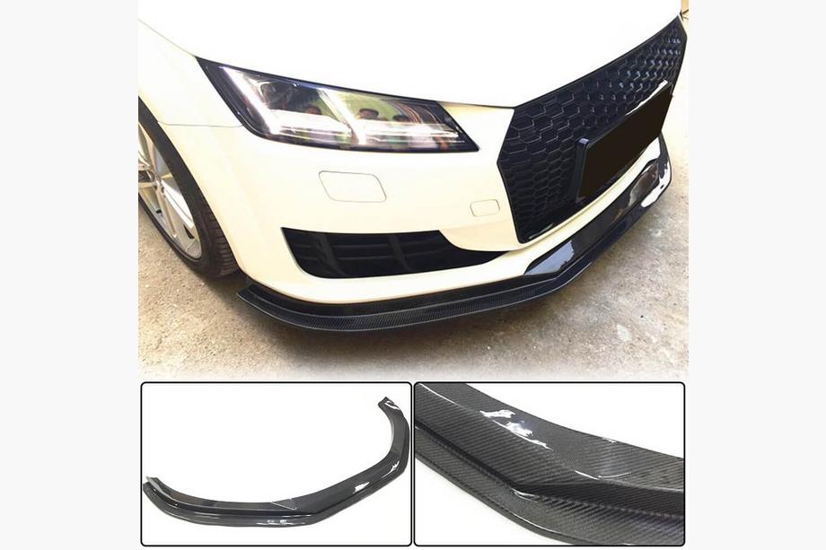 Audi TT 2014-2023 Nakładka na przedni zderzak Lip V1 (do Base, 2014-2019, Carbon) Image