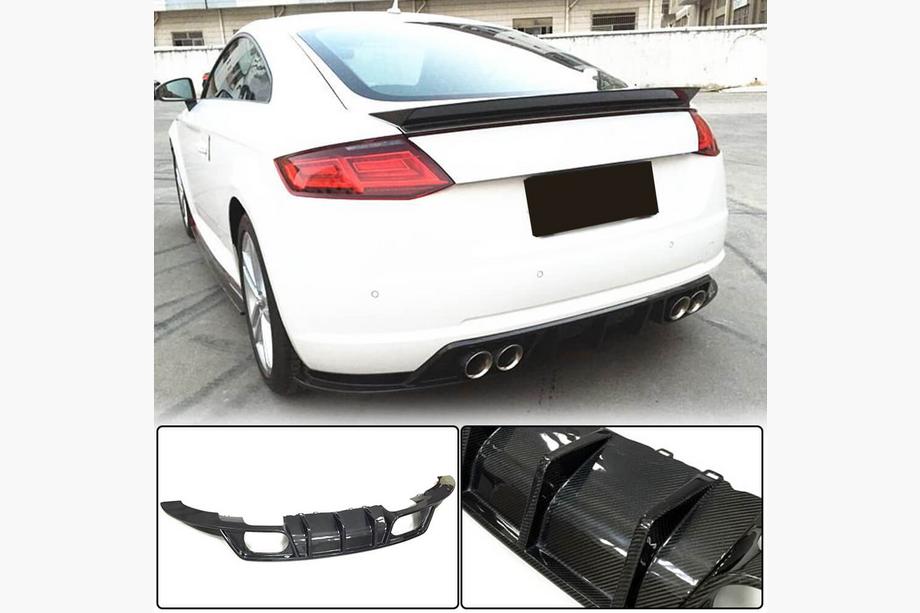 Audi TT 2014-2023 Dyfuzor tylnego zderzaka (do Base, 2014-2019, Carbon) Image