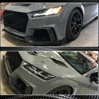 Nakładka na przedni zderzak Lip (do RS, 2016-2019, Carbon) Audi ТТ 2014-2023 zdjęcia 4
