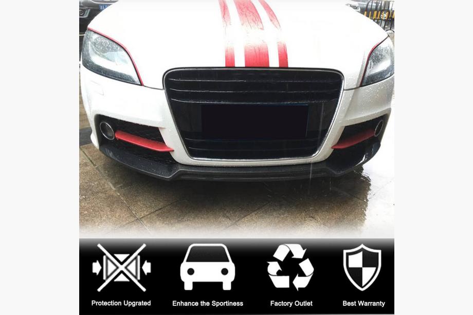Audi TT 2006-2014 Nakładka na przedni zderzak Lip V2 (Carbon) Zdjęcia 2