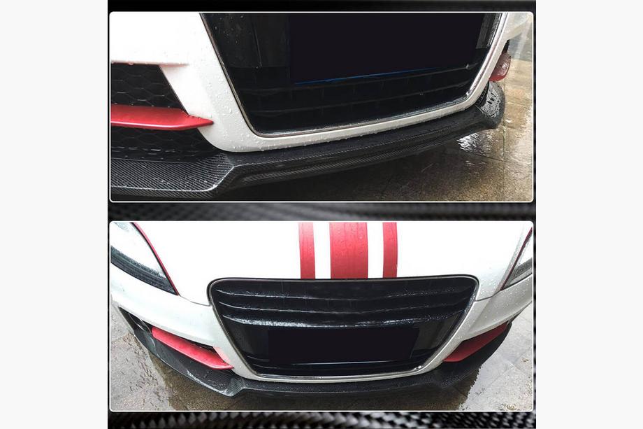 Audi TT 2006-2014 Nakładka na przedni zderzak Lip V2 (Carbon) Zdjęcia 3