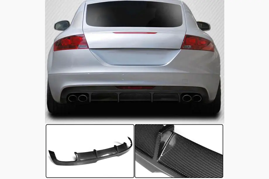 Audi ТТ 2006-2014 Dyfuzor Zderzaka Tylnego (Carbon) Image