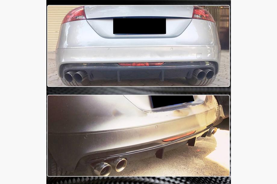Audi TT 2006-2014 Dyfuzor Zderzaka Tylnego (Carbon) Zdjęcia 2