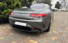Mercedes S-class C217 Coupe 2014-2020 Tylny dyfuzor z końcówkami Silver (2018-2020) zdjęcia 1