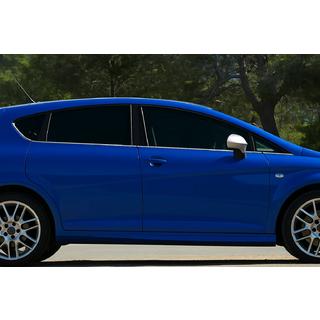 Obramowania Szyb Stal Nierdzewna OmsaLine (8 szt) Seat Leon 2005-2012