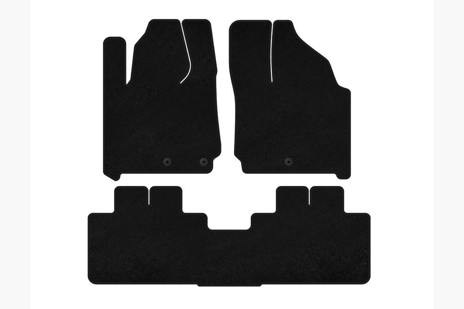Cadillac SRX 2010-2016 Dywaniki welurowe Premium (Czarny) Image