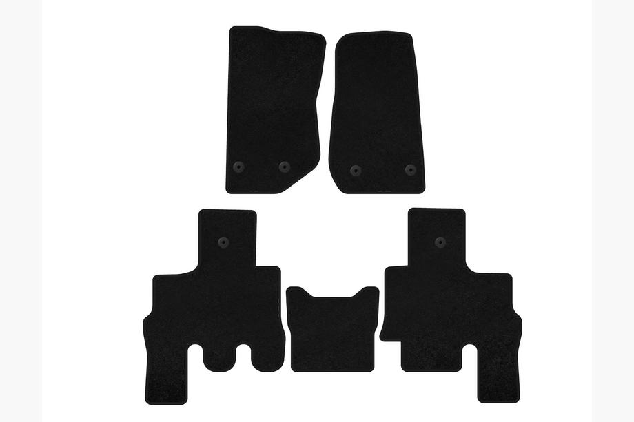 Jeep Wrangler 2007-2017 Dywaniki welurowe Premium (czarne) Image