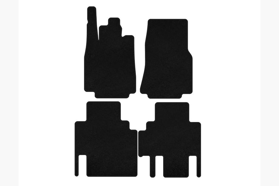 Mercedes Vaneo W414 2001-2005 Dywaniki welurowe Premium (czarne) Image
