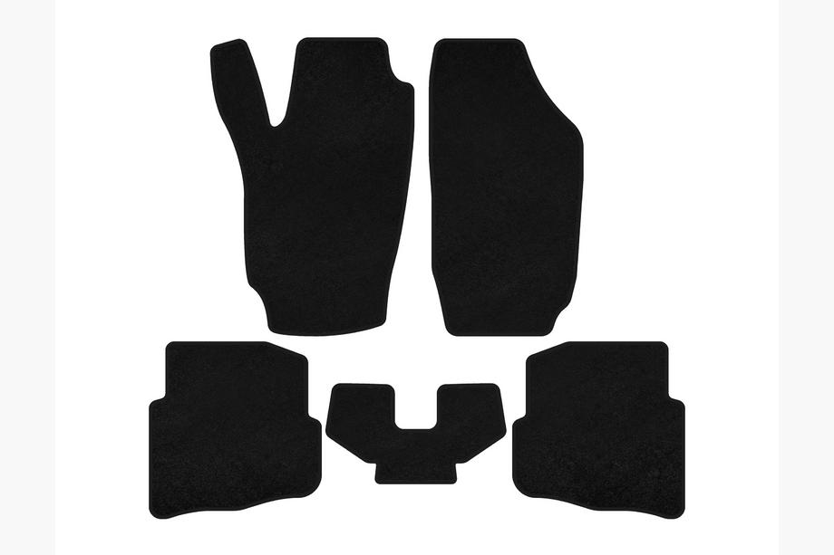 Seat Ibiza 2002-2009 Dywaniki welurowe Premium (czarne) Image