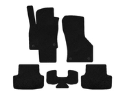 Seat Leon 2013-2020 Dywaniki welurowe Premium (czarne) zdjęcia 1