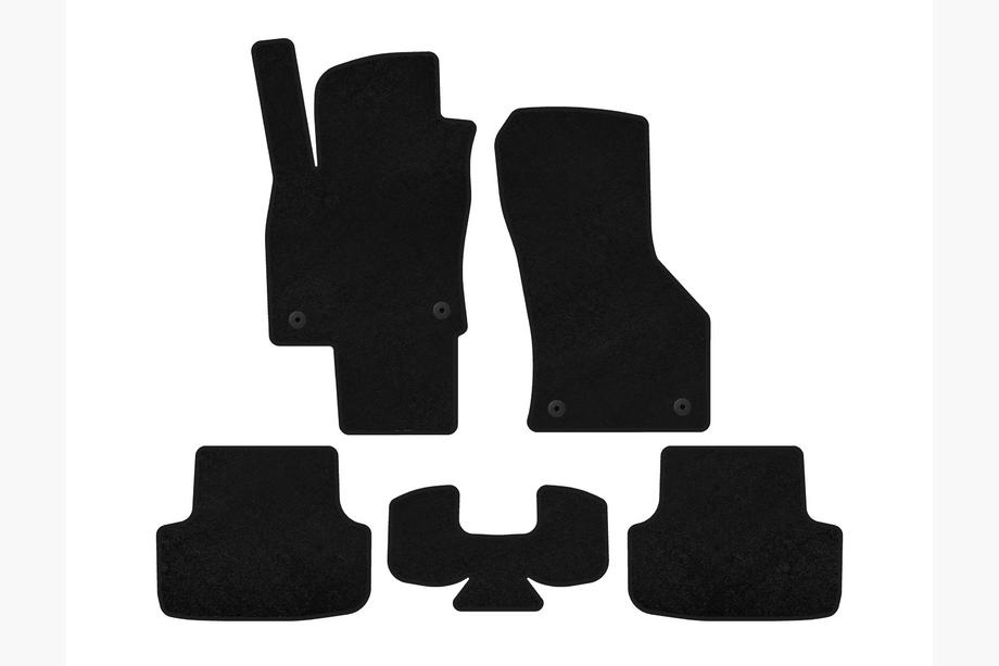 Seat Leon 2013-2020 Dywaniki welurowe Premium (czarne) Image