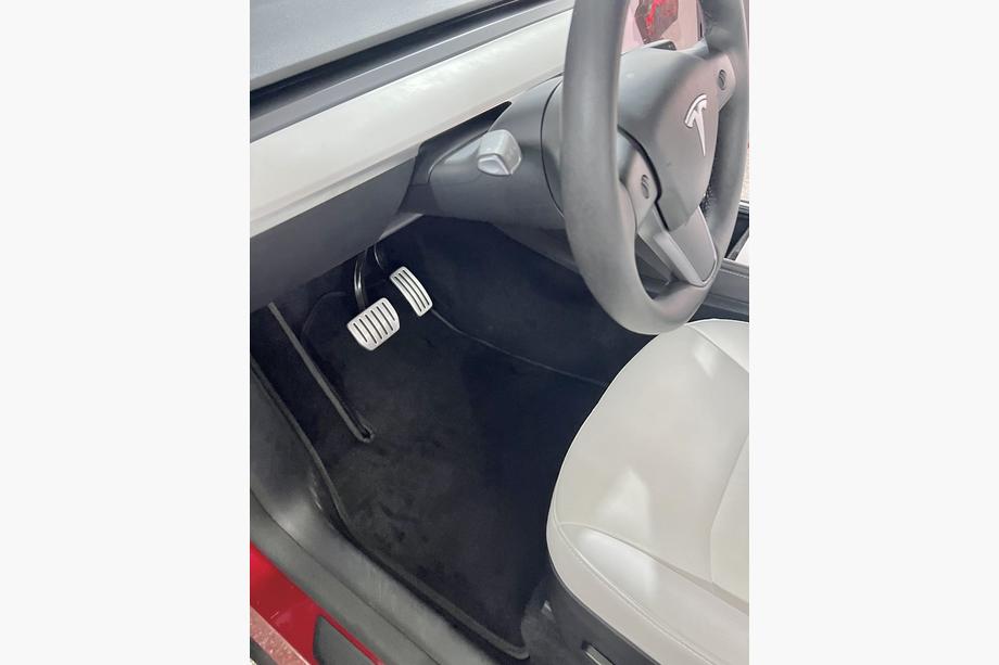 Tesla Model Y 2020- Dywaniki materiałowe Premium (2020-2024, Czarny) Zdjęcia 6