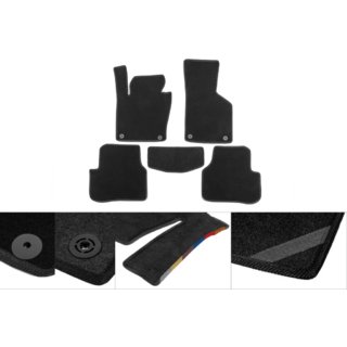 Dywaniki welurowe Classic (czarne) zdjęcia 1
