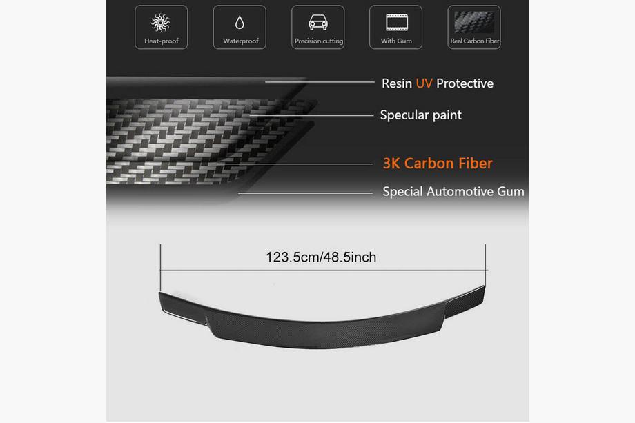BMW 2 Series F22/F23 2014-2021 Spojler V3 (do F22, Carbon) Zdjęcia 5