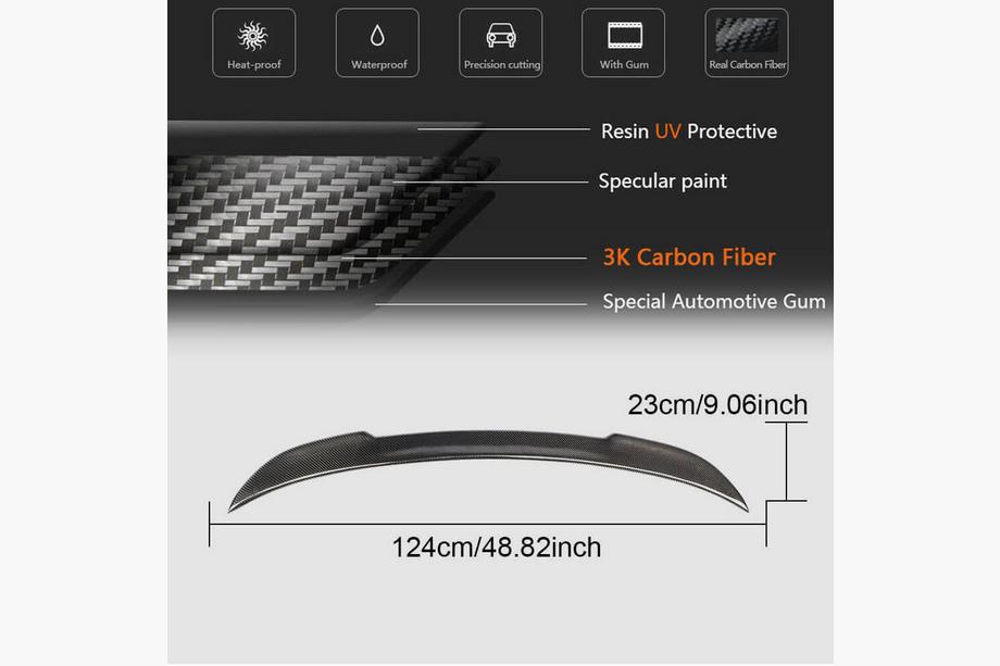 BMW 2 Series F22/F23 2014-2021 Spoiler CS-Style (do F22, Carbon) Zdjęcia 5
