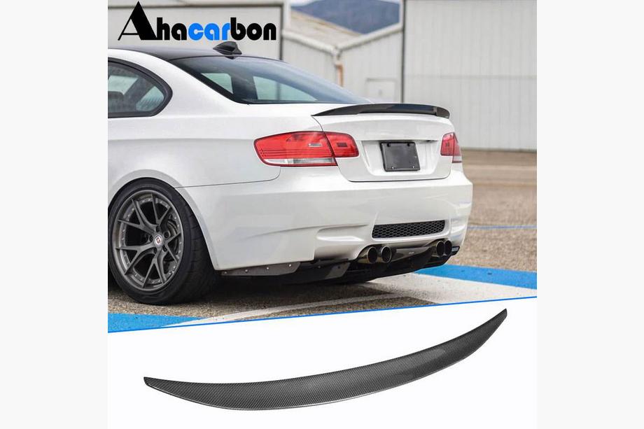 BMW 3 Series E90/E91 2005-2011 Spoiler Tylnej Klapy Włókno Węglowe V5 (Coupe) Image