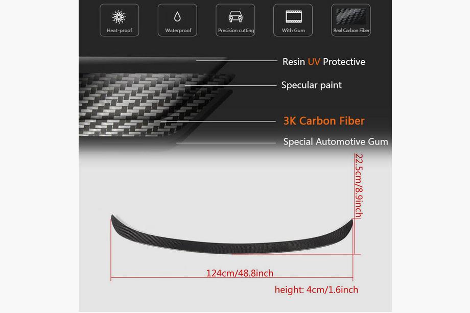 BMW 3 Series F30/F31 2012-2019 Spoiler P-Style (do F30/F80, Carbon) Zdjęcia 6