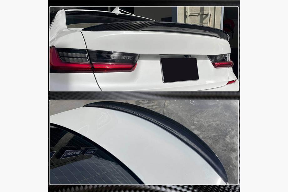 BMW 3 Series G20/G21 2018- Spojler klapy bagażnika Carbon V17 (SD) Zdjęcia 4