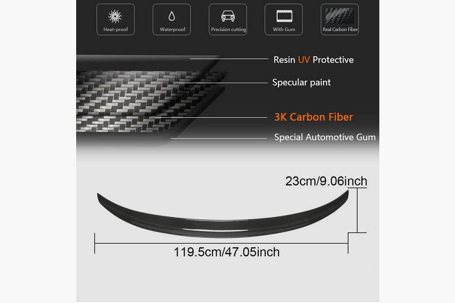 BMW 4 Series F32/F33/F36 2012-2020 Spojler P-Style (do F36, Carbon) Zdjęcia 5