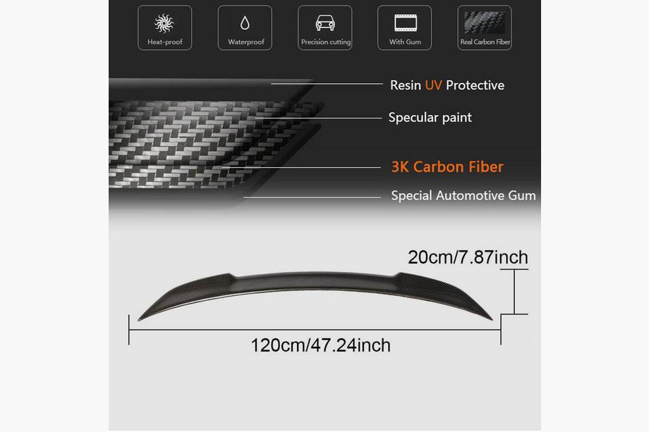 BMW 4 Series F32/F33/F36 2012-2020 Spojler CS-Style (do F82, Carbon) Zdjęcia 5