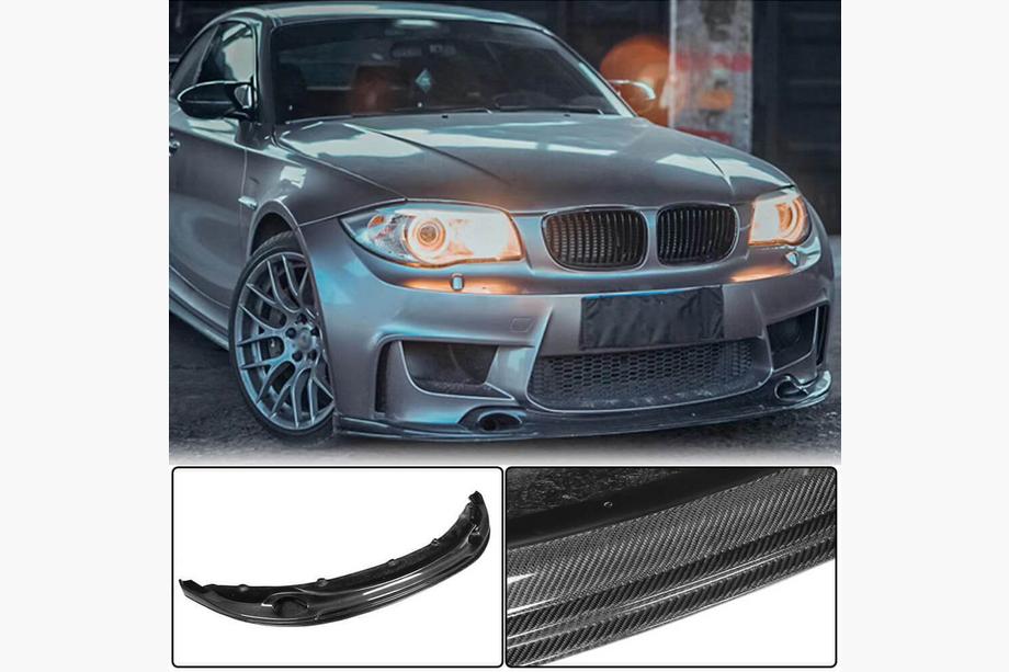 BMW 1 Series E81/E82/E87/E88 2004-2011 Nakładka na przedni zderzak Lip V2 do 1M E82 Carbon Image
