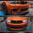 BMW 1 Series E81/E82/E87/E88 2004-2011 Nakładka na przedni zderzak Lip V1 do 1M E82, Carbon zdjęcia 5