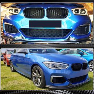Nakładka Zderzaka Przedniego Lip V3 do M-Sport 2015-2019, Carbon BMW 1 Series F20/F21 2011-2019 zdjęcia 4