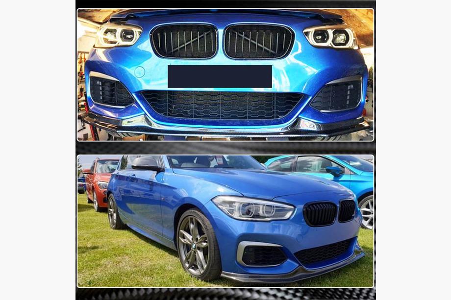 BMW 1 Series F20/F21 2011-2019 Nakładka Zderzaka Przedniego Lip V3 do M-Sport 2015-2019, Carbon Zdjęcia 4