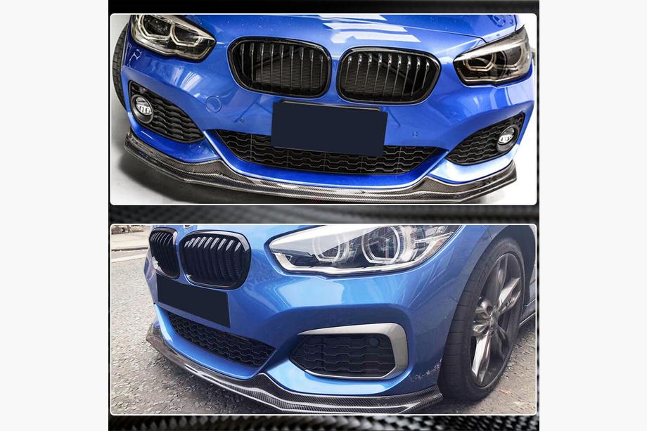 BMW 1 Series F20/F21 2011-2019 Nakładka Zderzaka Przedniego Lip V3 do M-Sport 2015-2019, Carbon Zdjęcia 5