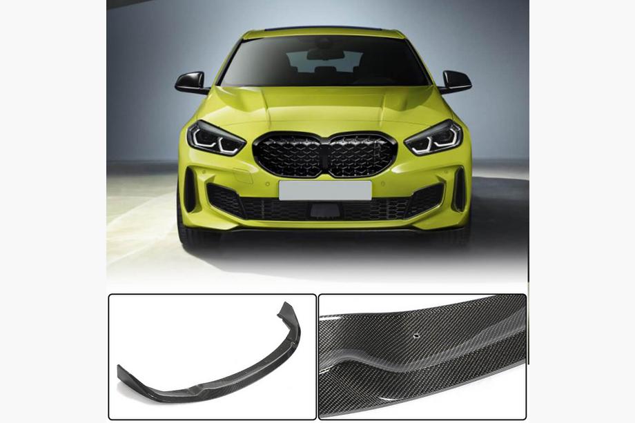 BMW 1 Series F40 2019-2024 Nakładka na przedni zderzak Lip (do M-Sport, Carbon) Image