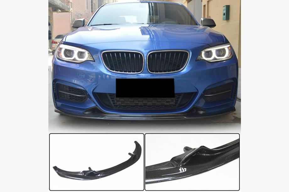BMW 2 Series F22/F23 2014-2021 Nakładka na Zderzak Przedni V1 do F22/F23 M-Sport, Carbon Image