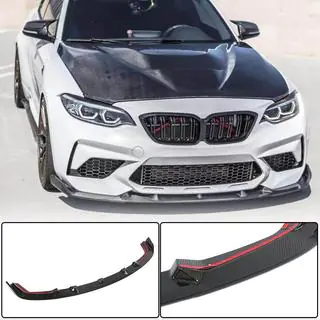 Nakładka na przedni zderzak Lip V7 do F87 M2 Competition, Carbon zdjęcia 2