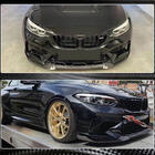 BMW 2 Series F22/F23 2014-2021 Nakładka na przedni zderzak Lip V3 do F87 M2 Competition, Carbon zdjęcia 5