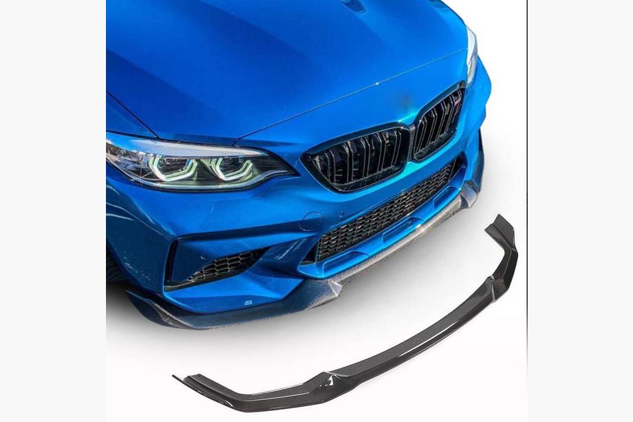 BMW 2 Series F22/F23 2014-2021 Nakładka na przedni zderzak Lip V3 do F87 M2 Competition, Carbon Image
