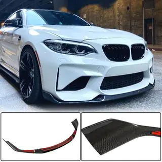 Nakładka na przedni zderzak Lip V4 do F87 M2 Competition, Carbon zdjęcia 1