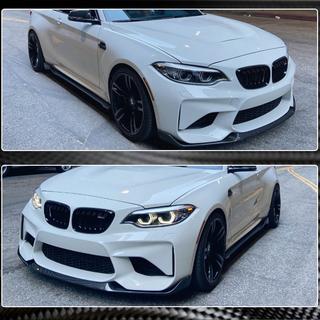 Nakładka na przedni zderzak Lip V4 do F87 M2 Competition, Carbon BMW 2 Series F22/F23 2014-2021 zdjęcia 4