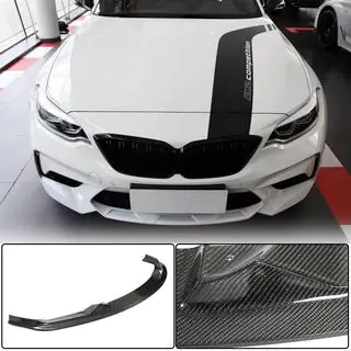 Nakładka na przedni zderzak Lip V6 do F87 M2 Competition, Carbon zdjęcia 1