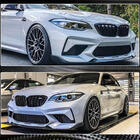 BMW 2 Series F22/F23 2014-2021 Nakładka na przedni zderzak Lip V2 do F87 M2 Competition, Carbon zdjęcia 2