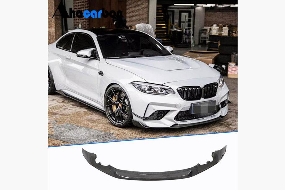 BMW 2 Series F22/F23 2014-2021 Nakładka na przedni zderzak Lip V2 do F87 M2 Competition, Carbon Image