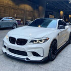 BMW 2 Series F22/F23 2014-2021 Nakładka na przedni zderzak Lip V9 do F87, Carbon zdjęcia 8