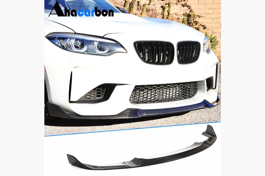 BMW 2 Series F22/F23 2014-2021 Nakładka na przedni zderzak Lip V9 do F87, Carbon Image