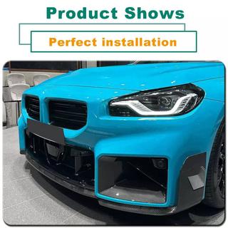 Nakładka na przedni zderzak Lip V1 (do G87, Carbon) BMW 2 Series G42 2021- zdjęcia 2