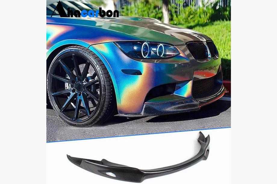 BMW 3 Series E92/E93 2006–2013 Nakładka na Przedni Zderzak Lip V-Style (do M3, Carbon) Image