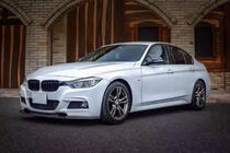 BMW 3 Series F30/F31 2012-2019 Nakładka Zderzaka Przedniego Lip V-Style do F30 M-Sport, Carbon zdjęcia 6