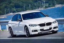 BMW 3 Series F30/F31 2012-2019 Nakładka Zderzaka Przedniego Lip V-Style do F30 M-Sport, Carbon zdjęcia 7