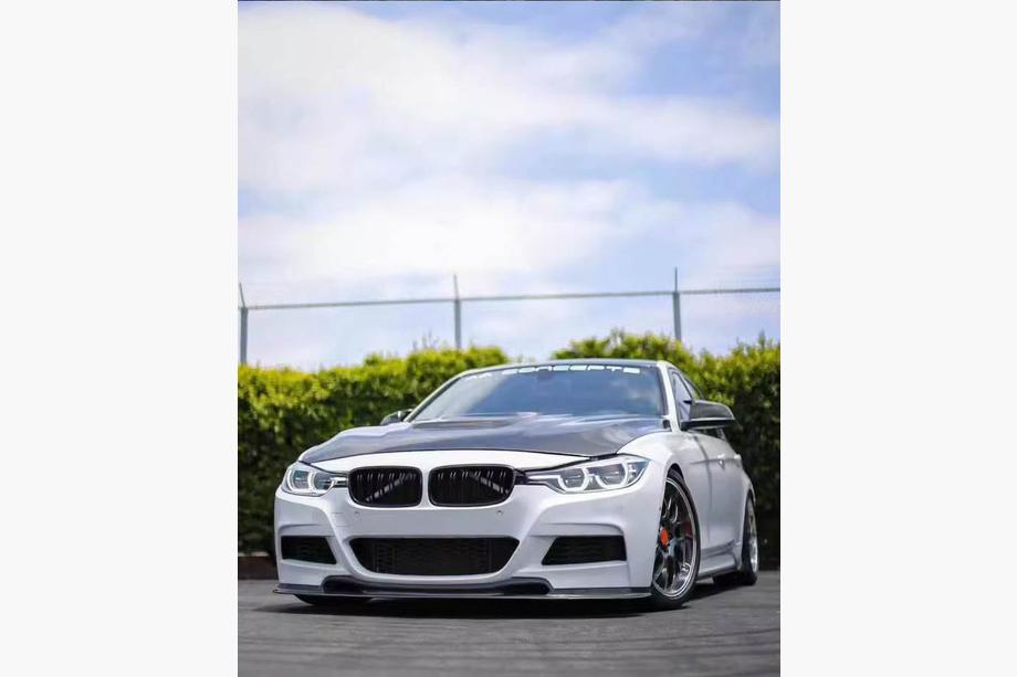 BMW 3 Series F30/F31 2012-2019 Nakładka na przedni zderzak FRP V3 (M-Performance) Zdjęcia 4