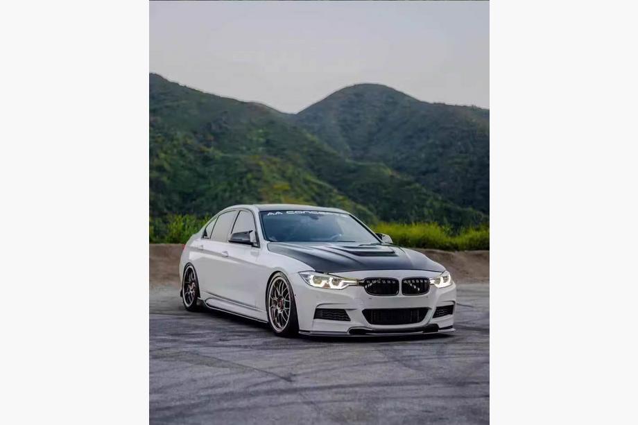 BMW 3 Series F30/F31 2012-2019 Nakładka na przedni zderzak FRP V3 (M-Performance) Zdjęcia 5