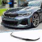 BMW 3 Series G20/G21 2018- Nakładka na przedni zderzak Lip V8 do M-Sport 2018-2022 Carbon zdjęcia 1
