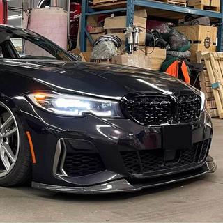 Nakładka na przedni zderzak Lip V5 (do M-Sport 2018-2022, Carbon) BMW 3 Series G20/G21 2018- zdjęcia 2